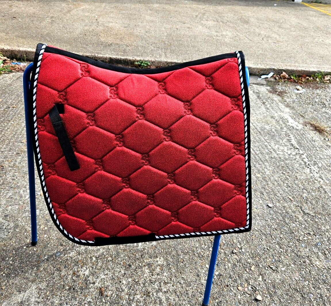 PS Of Sweden Stardust Glitter Dressage Saddle Pad , DARK RED (COB) SALE