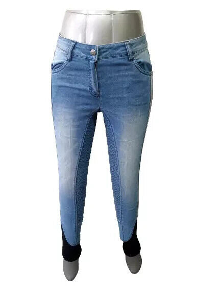 NEW Loesdau Black forest Riding Breeches , Navy Denim UK 6 ,EU 34  (152856)