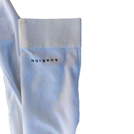 Aubroon Women Long Sleeve Tie Shirt White Small (D1)