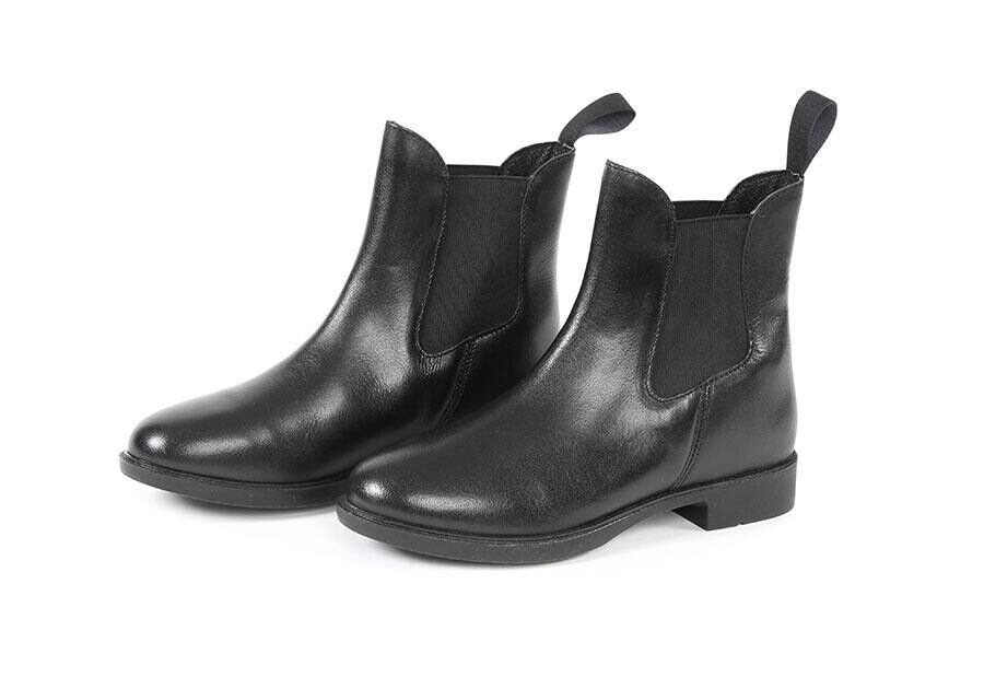 Bridleway Leather Jodhpur Boots , Black ,UK 4 EU37 (12.06(3))