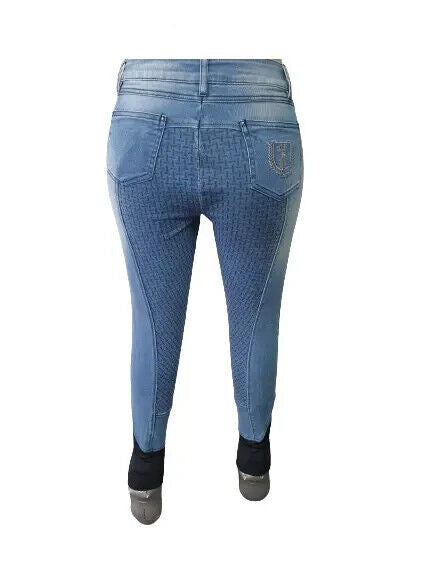 NEW Loesdau Black forest Riding Breeches , Navy Denim UK 6 ,EU 34  (152856)