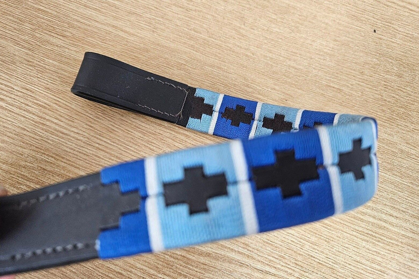 Designer Multi color (BLUE,GREY,BLUE ) Browband ,Polo Leather